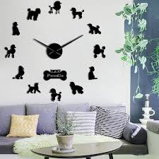 Discover more posts about room aesthetic, books, and redecorating. Poodle Big Hand Modern Wall Clock Poodle Dog Diy Giant Wall Clock Dining Room Wall Decor Poodle Mirror Effect Diy Large Wall Art Buy Poodle Big Hand Modern Wall Clock Poodle
