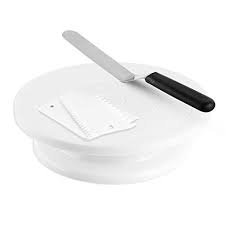 Plateau Tournant Gateau Ohuhu Support A Gateau Et Patisseriegateau Plaque Pivotant En Plastique Pour Decoration Decoration Gateau Plateau Tournant Deco Gateau