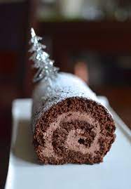 Chocolate Roll Cake With Mocha Cream Filling Chocolate Roll Chocolate Roll Cake Chocolate Mousse Cake Filling