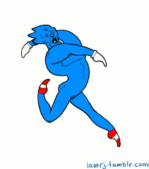 Dumb Running Sonic Sonic Animated Gift Sonic Fan Art