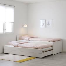 Unterbetten bei belama gibt es mit verschiedenen füllung bzw. Slakt Bettgestell Unterbett Aufbewahrung Weiss Ikea Schweiz