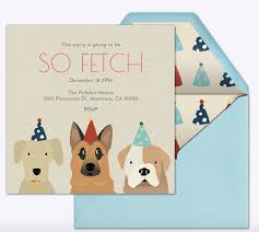 Fun Things To Do On Your Dog S Birthday Cutest Doggie Themed Party Invite So Fetch Dog Birthday Party Invitations Dog Party Invitations Dog Birthday Invitations