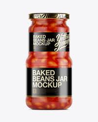 Download Baked Beans In Tomato Sauce Jar Mockup In Jar Mockups On Yellow Images Object Mockups