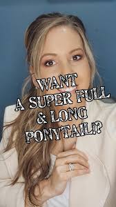 Try this quick easy ponytail hack! ❤️ like and follow for more simple  hairstyles!