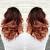 Shoulder Length Deep Red Red Ombre Hair