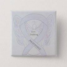 The ribbons measures 3 inches. Anti Stalking Awareness Angel White Ribbon Pin Adoption Awareness Awareness Ribbons Colors Awareness