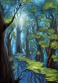 Path In The Trees Fantasy Art Landscapes Fantasy Art Fantasy Landscape
