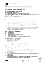 If you want to add a bit of background. Guidelines Review Article