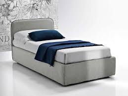 Letto contenitore diamond con reti a doghe in legno di faggio e materasso in lattice. Letto Singolo Con Contenitore Apertura Laterale Sunny V1
