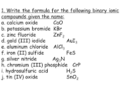 Chemistry writing formulas worksheet answers in an understanding medium may be used to check the ion names, formulas and charges chart for chemistry classrooms comprehensively lists the names and formulas of. Worksheet 2 Answers Ppt Video Online Download