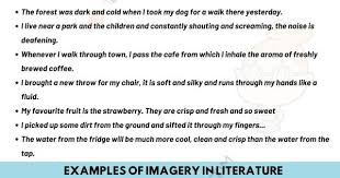 Imagery Definition And Useful Examples Of Imagery In Speech And Literature 7 E S L In 2020 Literary Terms Language And Literature English Vocabulary Words