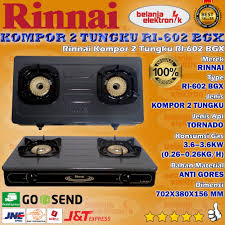 Cara memilik kompor gas rinnai yang bagus. Rinnai Kompor Gas 2 Tungku Ri 602 Bgx Lazada Indonesia