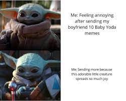 Baby Yoda On Instagram Do You Do This To Your Lover Follow Babyyodamemes Meme Babyyoda Mandalorian Disneyplus Yoda Meme Yoda Funny Star Wars Memes