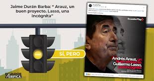 Durán Barba calificó a Arauz como un “buen proyecto” y a Lasso como “una  incógnita” al pedirle que describa a una serie de personajes en pocas  palabras