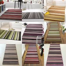 Find wool or synthetic carpet runners in light or dark, modern or transtional patterns, updated colors. Element Canterbury Striped Grey Red Purple Green Small Large Rug Runner Ebay