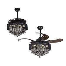 Spend this time at home to refresh your home decor style! Ceiling Fans With Led Lights 46 Inch Ceiling Fan With Remote Crystal Chandelier Fans With Retractable Blades Buy Online In Botswana At Botswana Desertcart Com Productid 46369153