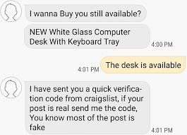 Craigslist Verification Code Scam - Do Not Disclose Your Code! - Botcrawl