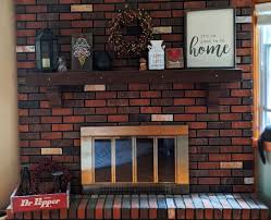 I read somewhere that if you don't have smooth bricks (ours were rough) this can happen, also realized it's probably the smoke stains from the buck stove from 30 years use. How To German Schmear A Brick Fireplace Simply The Davises