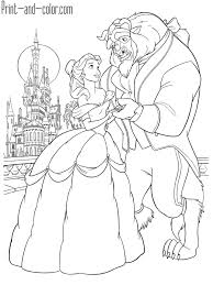 There are tons of great resources for free printable color pages online. Beauty And The Beast Coloring Pages Print And Color Com Disney Princess Coloring Pages Beauty And The Beast Drawing Princess Coloring Pages