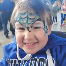 Face painting at Commbank Stadium for Parramatta Eels #parramattaeels  #functionsoffun #facepaintsydney #sydneyfacepainter #sydneyfacepainting