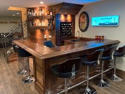Finished Bar Photo Gallery Bar Rails Parts In 2020 Bar Dimensions Diy Home Bar Bar Rail