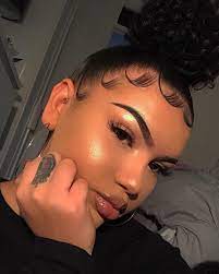 Choose a closely shaved cut or a smooth pixie for oval faces, and bald hairstyles with a bit more length for square and heart shapes. Geniesse Das Leben Auf Instagram Lashes Covelashes Glow Emma Hallberg Edges Auf Cove Baddie Hairstyles Edges Hair Curly Hair Styles Naturally