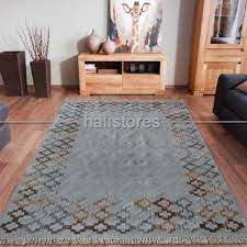 Modern El Dokuma Ince Kilim Monet 01 Gri Bej Kilim Halilar Ev Dekorasyon Fikirleri