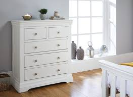 W44 × d41 × h51 cm. Toulouse White Painted 2 Over 3 Chest Of Drawers Free Delivery Top Furniture