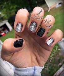 Black And Silver Ombre Nail Designs Black And Silver Ombre Nail Arts Color Street Nails Nail Designs Color Street