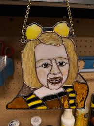 I finally got her and I'll have to have her chill with this handmade dress  until I get her a new outfit. She's too cute to just hide away due to two