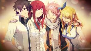 And one of the most powerful. Wallpaper Anime Girls Smiling Fairy Tail Scarlet Erza Dragneel Natsu Fullbuster Gray Heartfilia Lucy Mangaka 1920x1080 Tilantron40 242588 Hd Wallpapers Wallhere