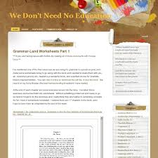 We Don T Need No Education Grammar Land Worksheets Grammar Worksheets Bible Homeschool