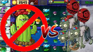 BALLOON Zombie ATTACK WITHOUT Cactus | Second Time Adventure | Plants vs  Zombies - YouTube