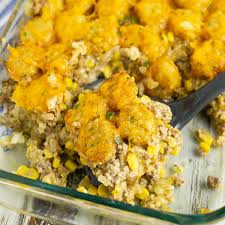 If you've never heard of tater tot casseroles, get ready to have your taste buds rocked! Cheesy Tater Tot Casserole Recipe The Gracious Wife