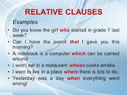 Unlike an adjective, which in english comes before the noun, relative clauses always follow the noun that they. Relative Clauses Ppt Video Online Download