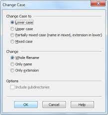 Browse to the folder that includes all the files you want to rename. Change Case Of Files And Directories Names Lower Upper Mixed