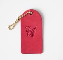 F*ck Off Mini Leather Tag