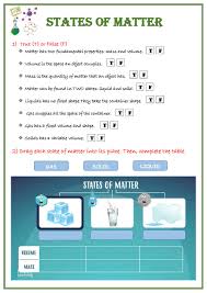 'the physical state of a substance is related to its thermal energy. States And Changes Of Matter Interactive Worksheet