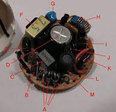 Components Of Cfl Electronic Ballast Fuse B Choke M Rectifier Bridge A Capacitor Electronics Projects Diy Electronics Mini Projects Electronics Circuit