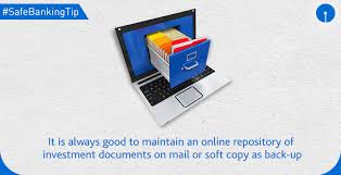 Safebankingtip It Is Always Good To Maintain An Online Repository Of Investment Documents On Mail Or In The Form Of S Banking Investing Game Boy Advance Sp