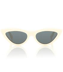Celine women's cat eye sunglasses, 53mm. Celine Cl4019in 5625n Cat Eye Sunglasses In White Modesens