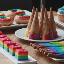 5 Easy Rainbow Snacks For Spring Desserts Rainbow Diy Video Rainbow Snacks Food Desserts