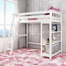 These beds feature two twin size beds situated at a 90 degree angle on the bottom and a lofted bed on top. 9 Affordable Solid Wood Bunk Beds And Loft Beds