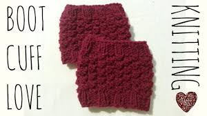 Then, you can start knitting! Boot Cuff Love Easy Knit Pattern Knitting Accessories Tutorial Youtube