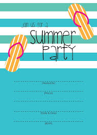 Free summer party online invitations punchbowl. Summer Party Invitation Free Printable Party Invite Template Block Party Invitations Pool Party Invitation Template