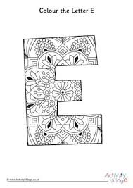 Color in this picture of an e and others with our library of online coloring pages. Illuminated Letter E Colouring Page Alphabet Coloring Pages Mandala Coloring Coloring Pages