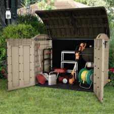 Coffre De Jardin Resine Arc Beige 2000l L 133 X L 114 X H 42 Cm Gamm Vert