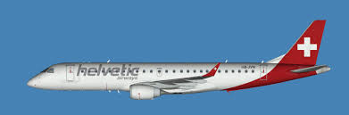Flight delayed for 20 mins, old, dirty and noisy fokker 100, with very limited overhead stowage space. Helvetic Airways Embraer Emb 190 Fspainter P3d V4 V5 Jcai