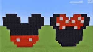 Our take of the mickey mouse clubhouse for our minecraft world. How To Build Mickey Minnie Mouse Ears Pixel Art In Minecraft Youtube