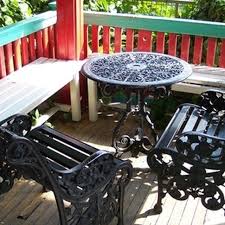 How To Paint Cast Aluminum Patio Furniture Ehow Cast Aluminum Patio Furniture Aluminum Patio Furniture Painted Outdoor Furniture